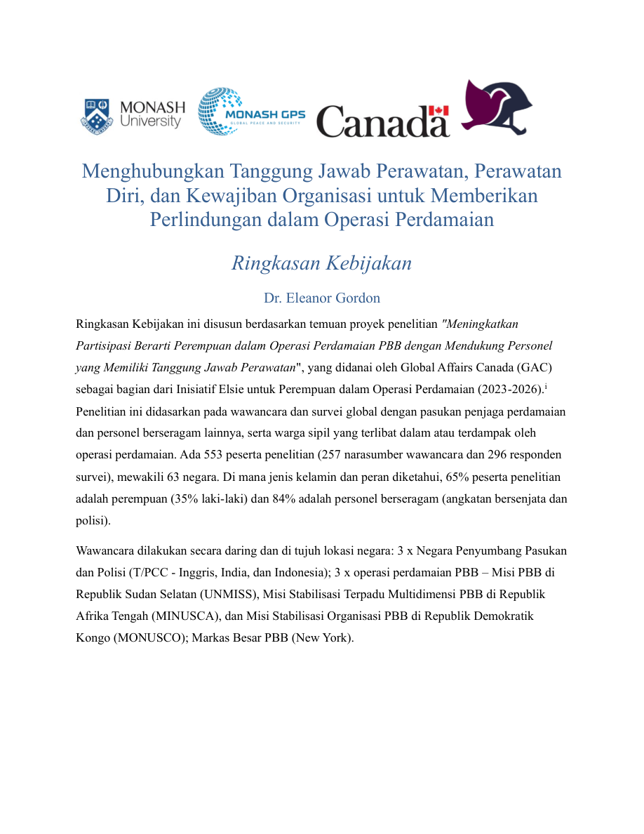 Kewajiban Perawatan — Bahasa Indonesia